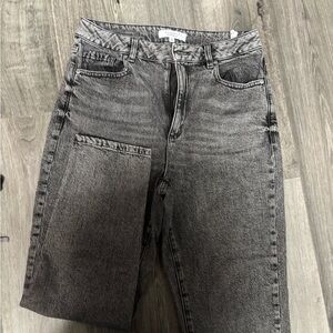 Dynamite Gray Slim Jeans with Vintage Appeal